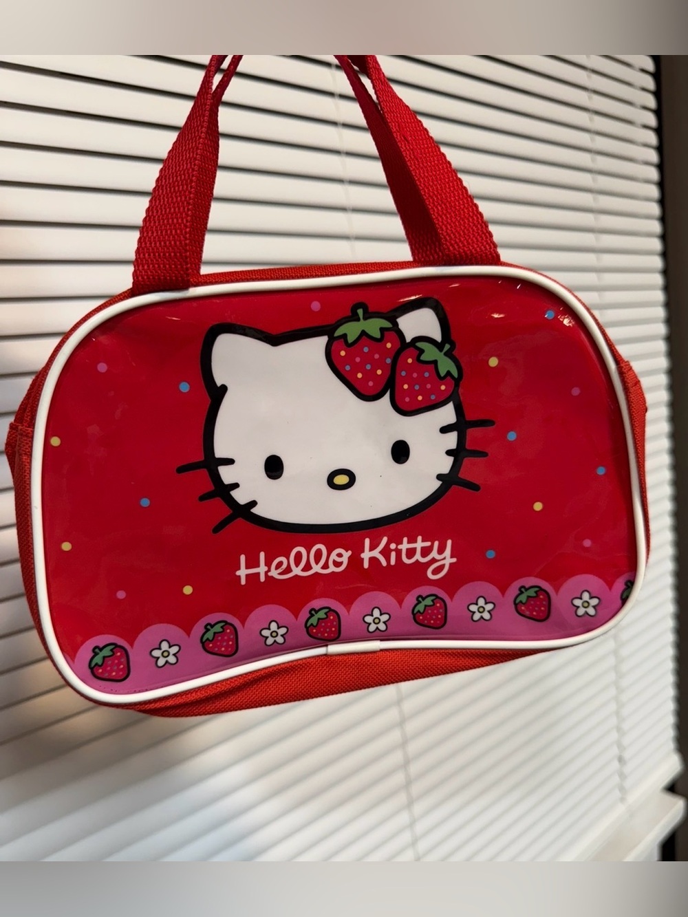 Sanrio Hello Kitty Red and White Strawberry bag